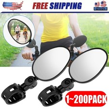 Bike Mirror Rotaty Round MTB Road Handlebar Bicycle Rear View Glass Cycling USA