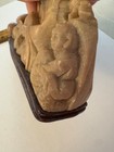 Chinese carving made from soapstone Shoushan stone Bearded man with Child — photo 5
