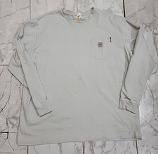 Carhartt Force Flame Resistant FR Shirt Mens 2XL Long Sleeve CAT2 2112 Weld