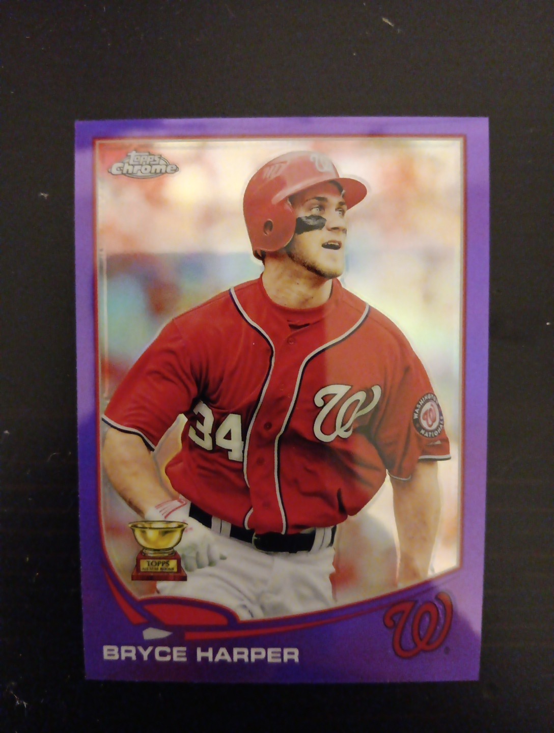 Bryce Harper 2013 Topps Chrome Purple Refractor RC 