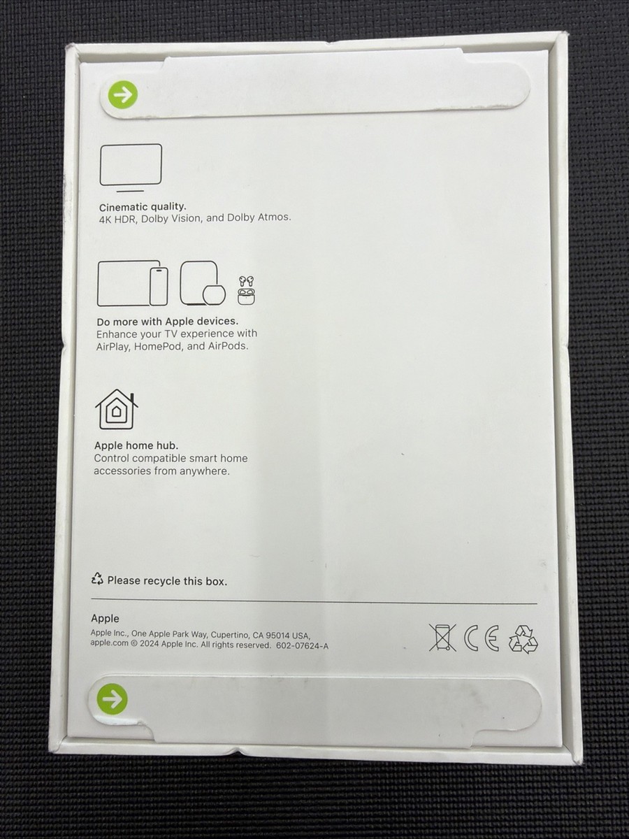 Apple TV 4K 3rd Gen. 128GB Media Streamer - Black, Wi-Fi +