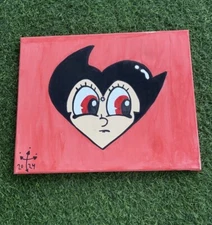 Glo Gang x Astro Boy Character Logo Chief keef drawing painting canvas 16x20