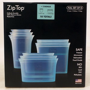 zip top silicone cup