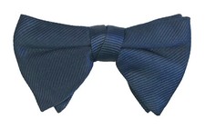 Men's Vintage Navy Blue Bow Tie Pre-Tied Clip-On 1970's Retro Halloween Costume