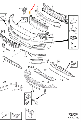 VOLVO V60 MK1 Garniture de pare-chocs avant et arri re 31455703 NEUF ...