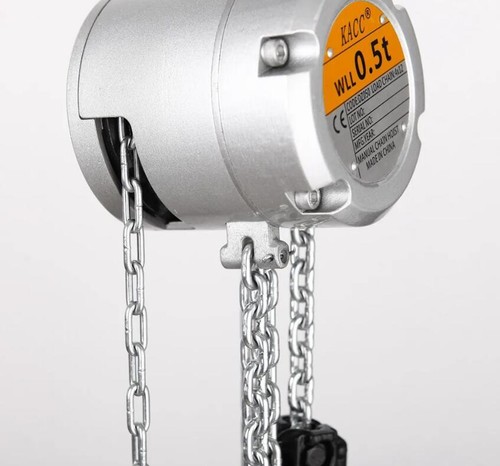 Mini Hand Chain Hoist Hook Mount 0.25/0.5 Ton Capacity 3M Lift - Picture 4 of 6