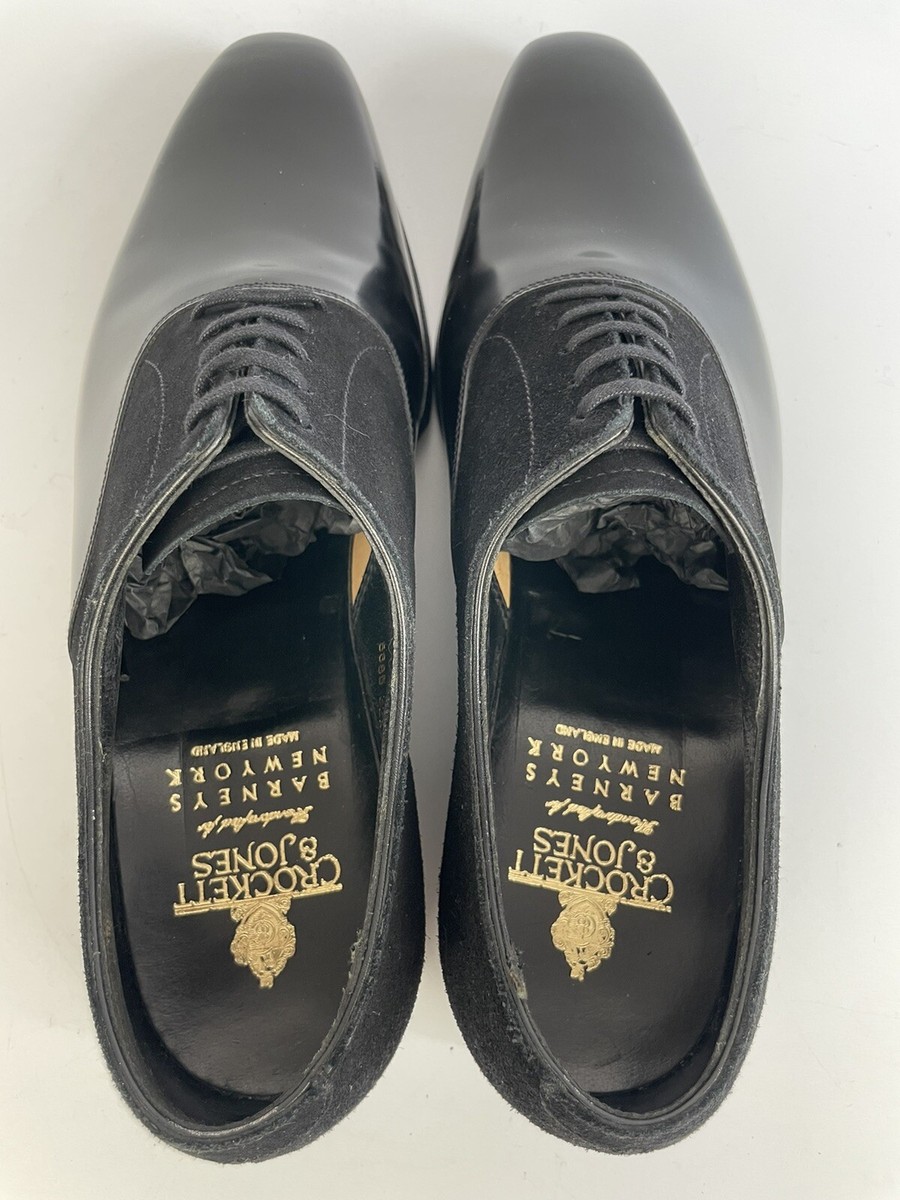 Crockett & Jones Barneys Black Leather Mens Shoes Size 7 D | eBay