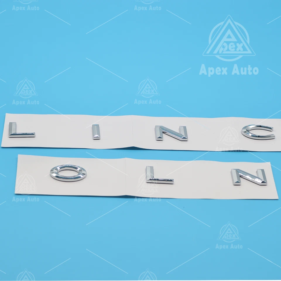 Rear Tailgate Letters Emblem For All Lin-coln SUV Aviator navigator Gloss Silver Foto 2 de 4