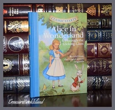 Alice in Wonderland & Through Looking Glass by Carroll New Illustrated Hardcover