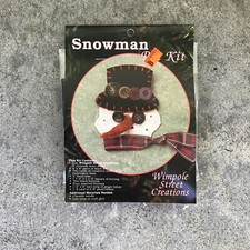 Sealed Vintage Wimpole Street Creations Snowmen Pin Kit 1999