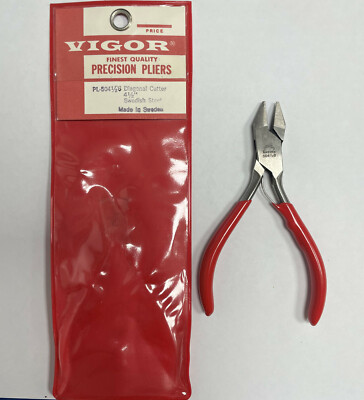 Vigor # 504 1/2 Precision Diagonal Cutting Pliers - 4 1/2'' Long - Made In Sweden
