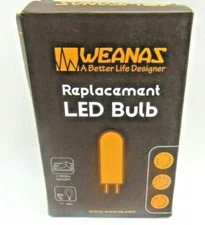 Weanas 4x E12  1.5W AC 110V LED BULB ENERGY SAVER  WARM WHITE.2800K-3500K NEW