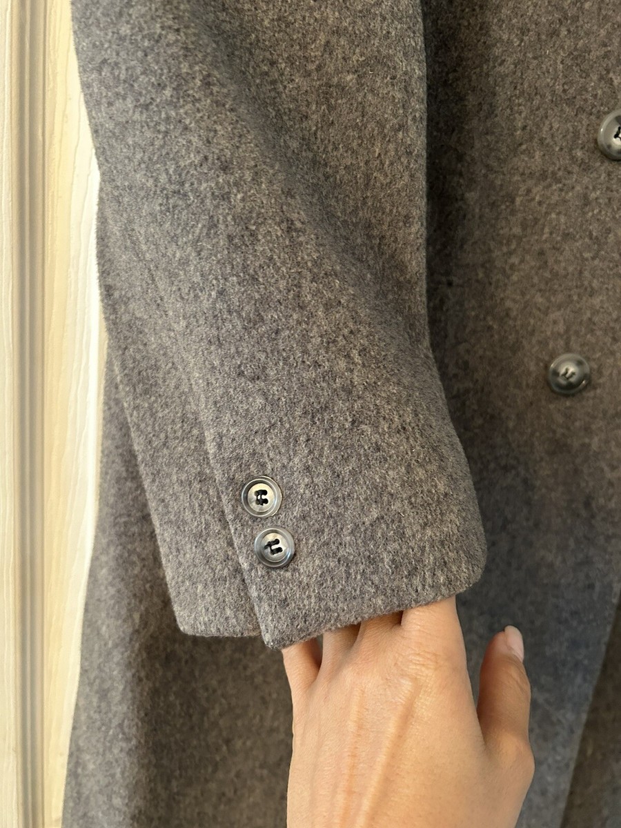 ジャケット・アウター URU 19aw WOOL CHECK BELTED COAT Gray Belted Wool Coat - Dark Grey - ARKET