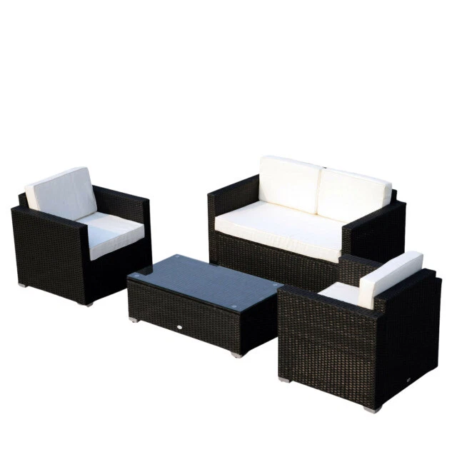 Outsunny 860-024 Rattan Sofa Set - 4 Piece