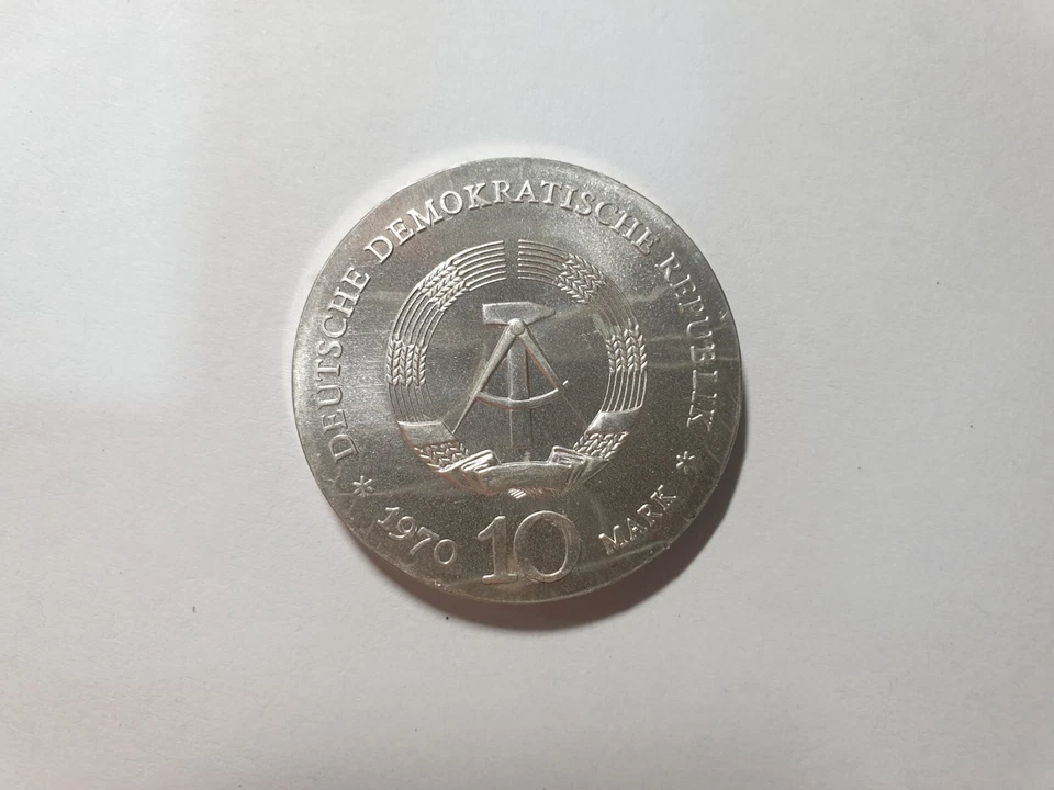 Germany DDR 10 Mark Silver Beethoven, 1970, BU - Image 2 of 2