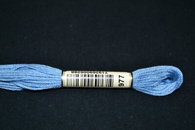 Anchor Cotton Threads for Embroidery Shade 977 Sea Blue Medium