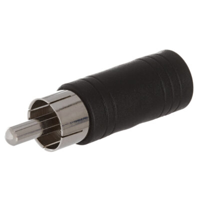 RCA Male Mono Plug to 3.5mm Female Stereo Jack Adapter AUX Audio Converter