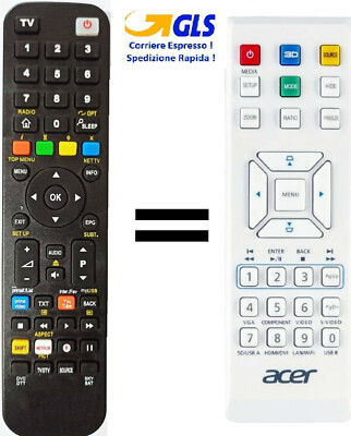 telecomando per proiettore acer H5350 H5340 V700 XD1160Z