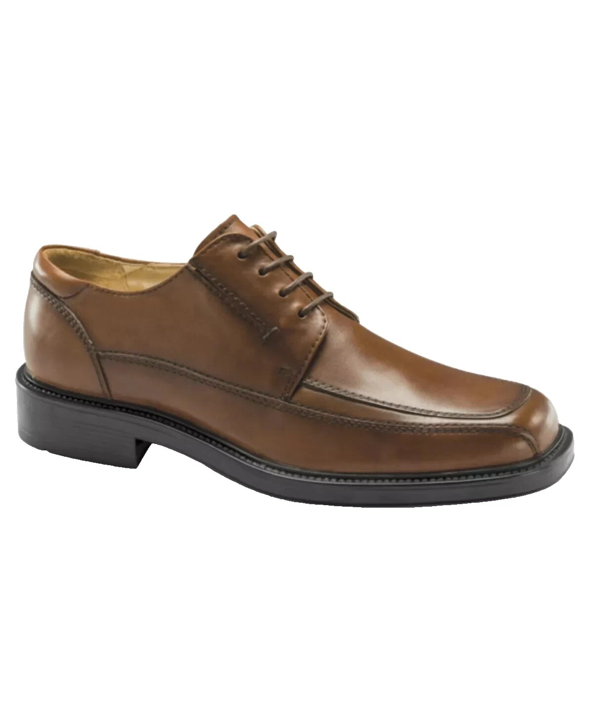 Brown Solid Dress Shoes for Men
