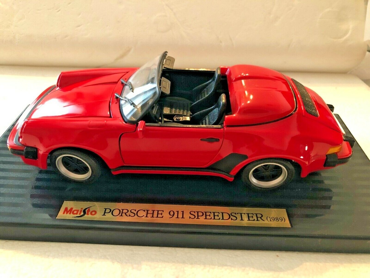 1989 PORSCHE 911 SPEEDSTER RED BY MAISTO 1:18 SCALE | eBay 1989 PORSCHE 911 SPEEDSTER RED BY MAISTO 1:18 SCALE | eBay