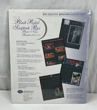 NEW 2001 Creative Memories 8 1/2x11 Black Ruled Scrapbook Page Refills RCM-11BR