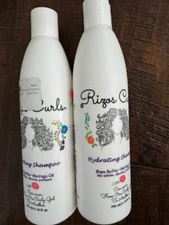 2X Rizos Curls Hydrating Shampoo for Curly Hair. Shea Butter Moringa Oil...