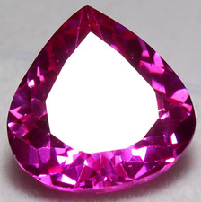 Natural 16.85 Ct Certified UTAH Red Beryl Bixbite 16x15 mm Pear Shape Gemstone