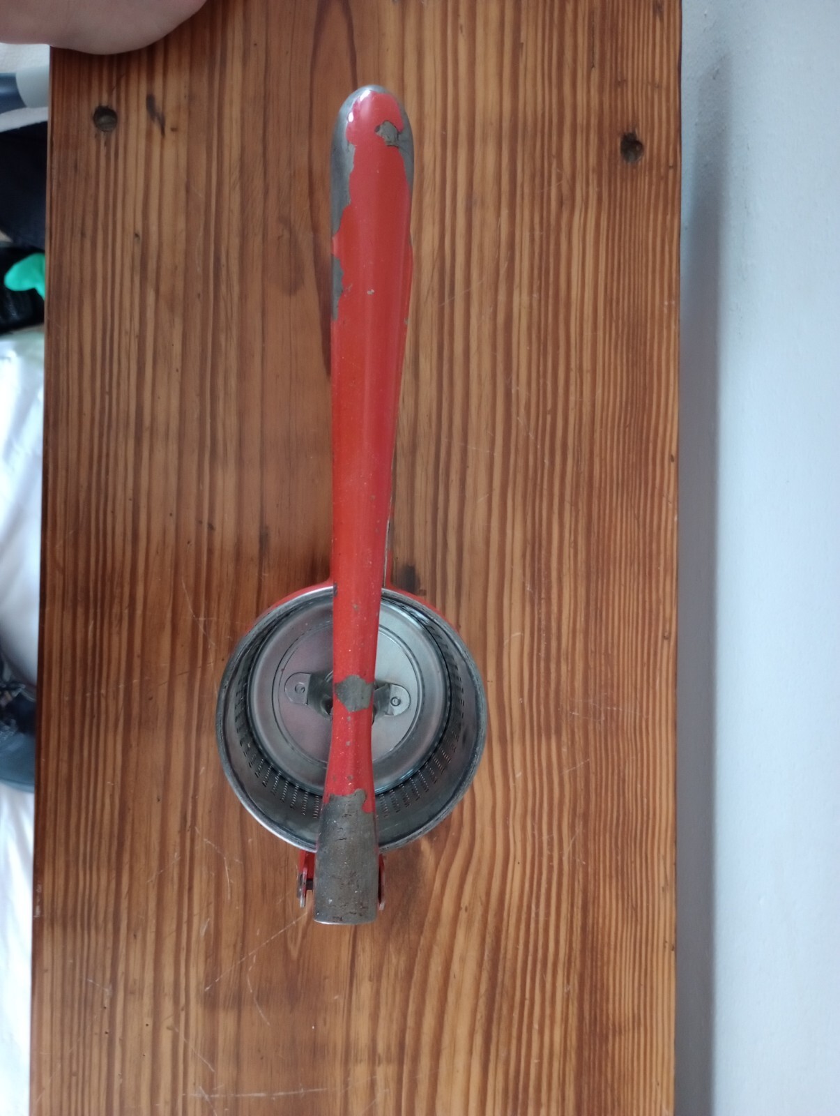 Vintage Kitchen Red Handled Potato Ricer eBay
