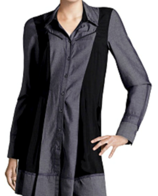 Robe Chemisier MARITHE FRANCOIS GIRBAUD En Coton Denim Gris Noir - Taille M, Neuve Avec étiquettes