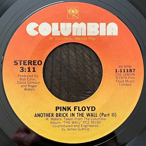 PINK FLOYD Another Brick In The Wall/One Of My Turns 45 7" EP 1979 Roger Waters