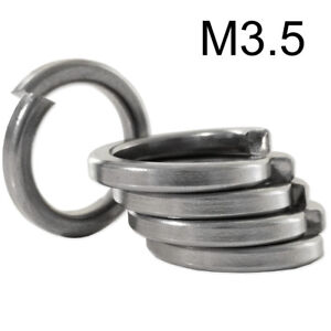 3mm SQUARE SPRING WASHER A2 STAINLESS STEEL DIN 7980 Coil Lock High Collar M3