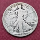 1916 D Walking Liberty Half Dollar 50c Better Grade RARE #45851