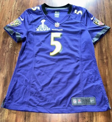 Nike On Field NFL Baltimore Ravens Super Bowl Joe Flacco Jersey