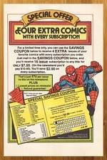 1987 Marvel Comics Subscription Vintage Print Ad/Poster Spider-Man Wall Art 80s