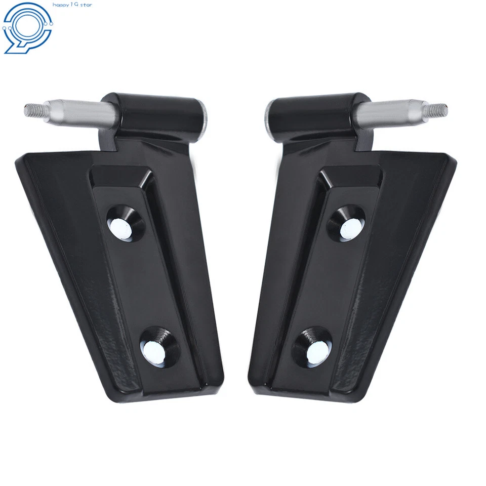 Fit For 2007 2008 2009-2017 Jeep Wrangler Unlimited JK 8 Piece Door Hinge Black - Image 4 of 4
