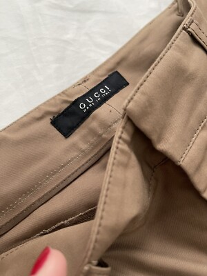 Authentic GUCCI Cargo Pants- Camel/Gold Color