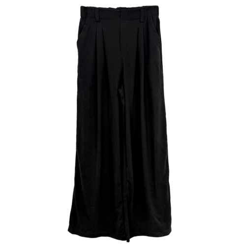 HALARA Flex™ High Waisted Side Pocket Wide Leg Waffle Work Pants S Black NWT B40