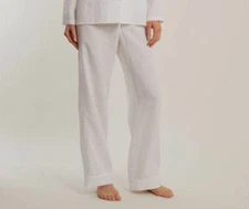 $295 Gabriela Hearst Women White Frida Aloe-Linen Sleepwear Pajama Pants Size S