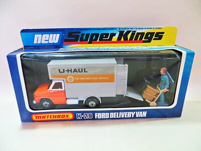 MATCHBOX SUPERKINGS K29 ''FORD TRANSIT U-HAUL DELIVERY VAN & FIGUR''. MIB/BOXED