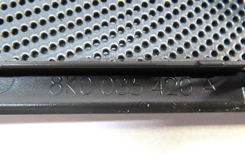 2011 AUDI A4 (B8 8K) DOOR DASH DECK SPEAKER GRILLE SET (BANG & OLUFSEN - BLACK) - Picture 11 of 15