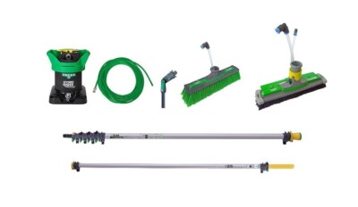 Unger HiFlo nLite 9 m Set HydroPower Reinwasser Glasreinigung & Solarreinigung