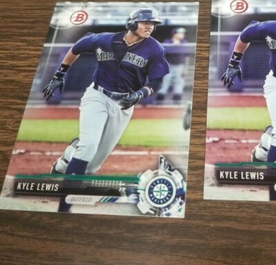 KYLE LEWIS 2017 BOWMAN DRAFT CARD BD-154 SEATTLE MARINERS (ROOKIE BASE, RUNNING)