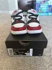 Jordan Legacy 312 Low TD Size 5C White Black Red Sneakers Toddler Baby New