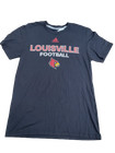 Adidas NCAA Louisville Football Performance Tee Black/Red/White DL9958 