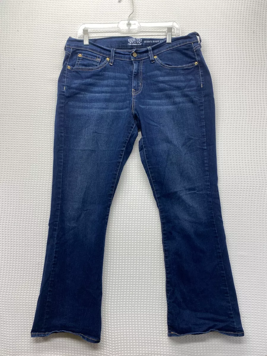 Levi Strauss Signature Curvy Boot Cut Jeans Size 18M Ladies