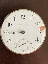 VINTAGE 18S SETH THOMAS POCKET WATCH MOVEMENT,GR. 36, NEW EAGLE, NOT RUNNING
