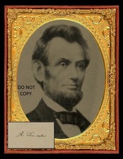 1865 PRESIDENT - ABRAHAM LINCOLN Autographed Signed 8x10 reprint Photo !!
