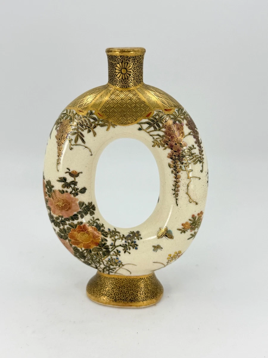 陶瓷古董原始1850-1899 年日本花瓶| eBay