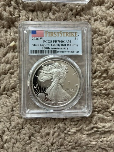 2026-W Proof $1 American Silver Eagle PCGS PR70DCAM FS Flag Label