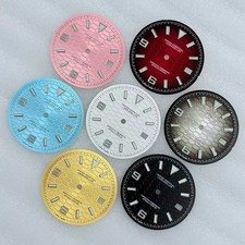 31mm Grain Watch Dial Green Luminous for Nh35 Nh36 Movement Watch Accessories